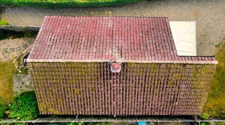 Roof before restoration