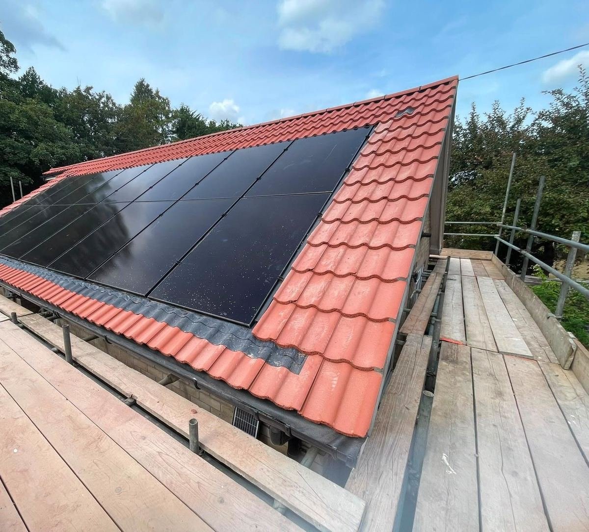 New Build Re-Roof with Solar photo